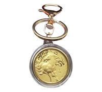 EUBEISAQI Portachiavi Moneta Anno Lunare Del Cavallo - Ciondolo Portafortuna Commemorativo 2026,Ciondolo Moneta Portafortuna Per Portachiavi | Per Famiglia Amici Colleghi Compleanno Festival Viaggio