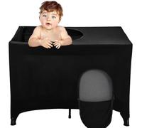Eubeneortho Copertura oscurante per culla, tenda oscurante traspirante per culla da viaggio, tenda oscurante elastica portatile per bambini per interni ed esterni