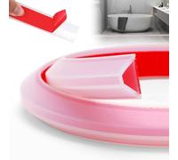 EUBSWA Barriera Doccia Ferma Acqua, 200 cm Trasparente Autoadesivo per Doccia Guarnizione Doccia per Pavimento, barriera all'Acqua, Protezione da Calli, Fermata