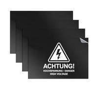 EUBSWA Pannello in plastica ABS, 30 x 20 cm, per incisione, 1,3 mm, piastra di plastica grezza, per incisione (bianco su nero specchio, 4 pezzi)