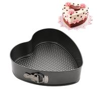 EUBSWA Tortiera 22 cm Apribile, Cuore Teglia Forno con rivestimento antiaderente per teglia, teglia da forno, stampo per torte