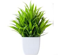 Eucalipto artificiale, pianta in vaso in plastica, decorazione per interni ed esterni, simulazione piccola pianta decorativa vaso (B)