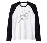Eucalipto Linework Amante delle Piante Maglia con Maniche Raglan