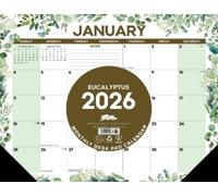 Eucalyptus 2026 22 X 17 Large Monthly Deskpad BOOK NUOVO