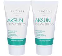 EUCARE Aksun Crema Spf 50+ 2x50 ml Crema
