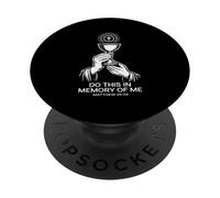 Eucaristia Calice Matteo 26:28 Comunione cristiana PopSockets PopGrip Adesivo