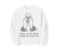 Eucaristia cattolica Questo è Il Mio Corpo Felpa