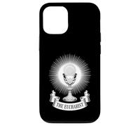 Eucaristia Sacramento Calice Santa Comunione Custodia per iPhone 12/12 Pro