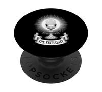 Eucaristia Sacramento Calice Santa Comunione PopSockets PopGrip Adesivo