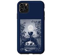 Eucaristia Simboli Cristiani JHS Calice Agnus Dei Jesus Custodia per iPhone 11 Pro Max