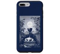 Eucaristia Simboli Cristiani JHS Calice Agnus Dei Jesus Custodia per iPhone 7 Plus/8 Plus