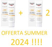 Eucerin Actinic Control Fluid Solare Protezione Molto Alta Solare 100spf 2pz