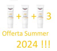 Eucerin Actinic Control Fluid Solare Protezione Molto Alta Solare 100spf 3pz