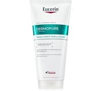 Eucerin DermoPure Clinical Crema Corpo Tripla Azione 200 ml, Crema acne idratante, anti-imperfezioni, anti-macchie ed esfoliante corpo con Acido Salicilico e Thiamidol per pelle grassa e acneica