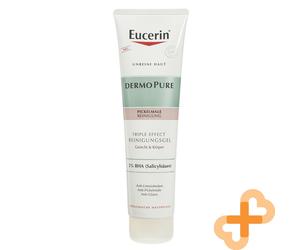 EUCERIN DERMOPURE Gel Detergente Triple Effect Per Viso E Corpo 150 Ml Post Acne