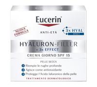 Eucerin Hyaluron Filler - +3x Effect Crema Giorno SPF15 per Pelle Secca, 50ml