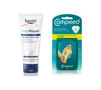 Eucerin Kit Urearepair Plus Crema Piedi Rigenerante + Compeed Cerotti Per Duroni