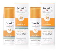 Eucerin Oil Control Sun Gel-Creme Tocco Secco SPF 30 50 ml Set da 2 2x