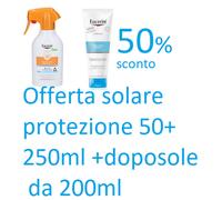 Eucerin Protezione Solare 50+ kids Spray 250ml + Doposole Corpo viso da 200ml