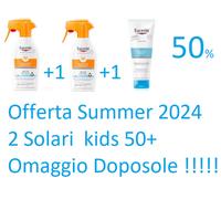 Eucerin Protezione Solare 50+ kids Spray 250ml Protegge e Lenisce la Pelle Bambi