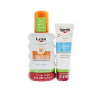 Eucerin Protezione solare Sensitive SPF50+ 200ml + Doposole Sensitive Relief Gel-Crema 50ml - Protezione solare