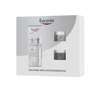 Eucerin Skincare Kit Routine Anti-Età Epigenetica, Cofanetto regalo donna beauty antirughe con Hyaluron-Filler Siero Viso Epigenetic Serum 30 ml, Mini Crema Giorno SPF30 20 ml e Mini Crema Notte 20 ml
