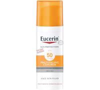Eucerin Sun Protection Photoaging Control Face Sun Fluid SPF50+ emulsione abbronzante per il viso contro le rughe 50 ml per Donna