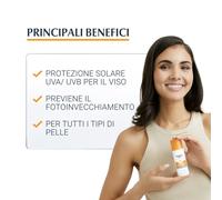 Eucerin Sun Protection Photoaging Control Face Sun Fluid SPF50+ emulsione abbronzante per il viso contro le rughe 50 ml per Donna