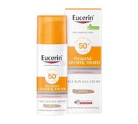 Eucerin Sun Protection Pigment Control Tinted Gel-Cream SPF50+ crema gel abbronzante e tonificante contro le macchie di pigmento 50 ml tonalità Medium per Donna