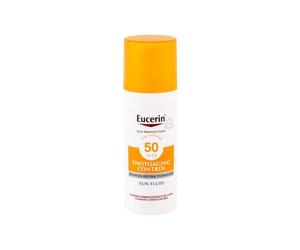 Eucerin Sun Protection Photoaging Control Face Sun Fluid SPF50 waterproof protezione solare viso 50 ml per Donna
