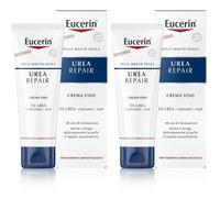 Eucerin UreaRepair Crema Viso 5% Urea 50 ml Set da 2 2x50 ml Crema