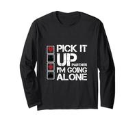 Euchre Partner Pick It Up Vado da Solo Maglia a Manica