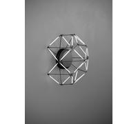 EUCLIDE APPLIQUE A PARETE NERO A LED 2700K 1963LM 29W L.36,5CM