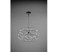 EUCLIDE LAMPADARIO SOSPESO 70CM A LED 2700K 4805LM 62W COLORE NERO DIMMERABILE PUSH