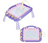 Eucomir Lavagna Magnetica per Bambini, Lavagna Magnetica Tavolo Cancellabile, Lavagnetta Magnetica Bambini con 4 timbri magnetici e 1 Pennino Capacitivo Giocattoli Educativi, Viola Chiaro