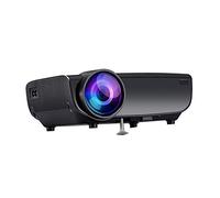 EUCoo - Mini proiettore Portatile da 800 Lumen, retroproiettore, multimediale, Home Cinema Full HD Nero Nero