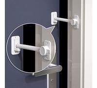 EUDEMON 1 Pezzi protezione anti-schiacciamento per porta a prova di bambino, maniglia a leva regolabile per animali domestici, ingresso facile per gatti (Bianco)