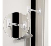 EUDEMON 1 Pezzi protezione anti-schiacciamento per porta a prova di bambino, maniglia a leva regolabile per animali domestici, ingresso facile per gatti (Trasparente)