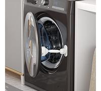 EUDEMON 1 supporto di sicurezza per lavabiancheria/porta per asciugabiancheria, per bambini, non adatto a tutte le lavatrici (bianco)