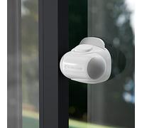 EUDEMON Confezione da 4 chiusure per finestra scorrevole a prova di bambino, per finestra scorrevole, armadio scorrevole, facile da installare (grigio)