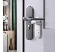 EUDEMON serratura della maniglia della porta di sicurezza per bambini, facile da installare, utilizza adesivo 3M VHB, non sono necessari strumenti o trapani (Bianco, 2 pezzi)