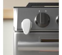 EUDEMON Serratura per forno di sicurezza per bambini, serratura per porta anteriore del forno, facile da installare, non sono necessari strumenti o trapani (Bianco latte, 1 Pezzi)