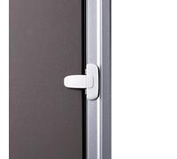 EUDEMON Serratura per frigorifero a porta singola di sicurezza per bambini serratura per mini frigorifero con congelatore, utilizzando adesivo 3M, senza attrezzi o punte da trapano (Bianco, 1 Pezzi)