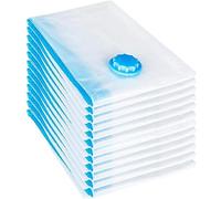 EudoER sacchetti sottovuoto riutilizzabili per vestiti, sacchetti portaoggetti per vestiti, borse con cerniera, borse salvaspazio da viaggio. (5, 60 x 80 cm)