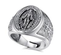 EUDORA Harmony Ball Anello Vergine Maria Medaglia Miracolosa Argento Sterling S925 per Donna e Uomo, Anello Aperto Regolabile Madre Maria Protezione Spirituale Gioiello Religioso Cristiano Regalo