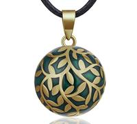 EUDORA Harmony Ball Collana Chiama Angeli Gravidanza, Collana con Albero della Messicana Carillon Palla Collana con Ciondolo per Mamma Ragazze Donne Incinte Bel Regalo di Gioielli