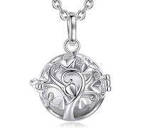 EUDORA Harmony Ball Collana con Albero della Vita con Musica Collana con Ciondolo per Madre Bambino Donne Incinte Bel Regalo di Gioielli, Catena da 76 cm e 114 cm