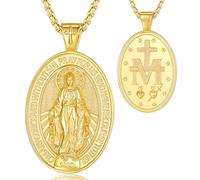 EUDORA Harmony Ball Collana con croce in Argento Sterling 925 per Donna Uomo, Croce di Caravaca/Ankh/San Benedetto/San Cristoforo/crocifisso Collane Gioielli Religiosi Regalo per Mamma Papà. 22"/24"