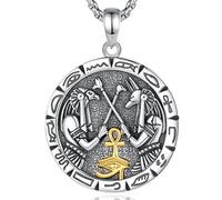 EUDORA Harmony Ball Collana con Sfera dell'Armonia in Argento Sterling 925 con Anubi e Horus per Donna Uomo, Antico Egitto Ciondolo Malocchio Occhio di Horus Regalo Protettivo per Gioielli, 20+2"