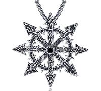 EUDORA Harmony Ball Collana Wiccan in Argento Sterling 925 per Donne Uomini, Mano di Fatima Nodo delle Streghe Tripla Dea della Luna Malocchio Horus of Eye Gioielli Regalo per Figlie Sorelle, 18"/22"